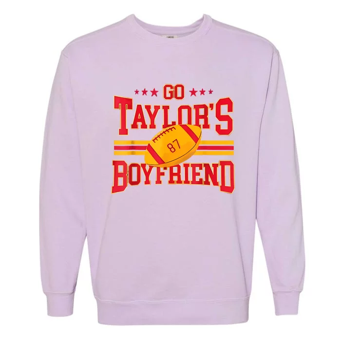 Funny Football Fan 87 Go Go Tay Tays Bf 87 Garment-Dyed Sweatshirt