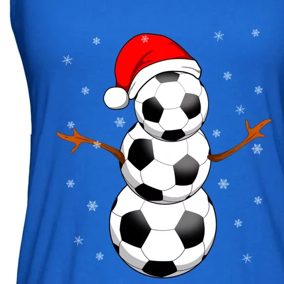 Funny Football Funny Gift For Boys Girls Christmas Snow Soccer Gift Ladies Essential Flowy Tank