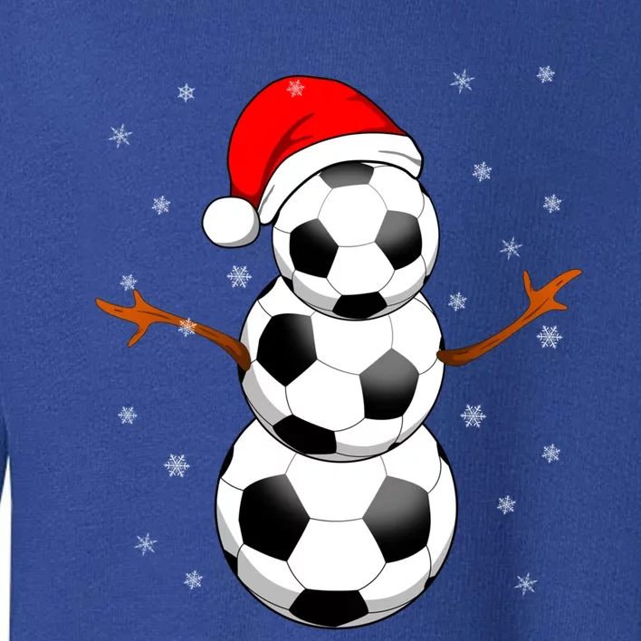 Funny Football Funny Gift For Boys Girls Christmas Snow Soccer Gift Toddler Sweatshirt