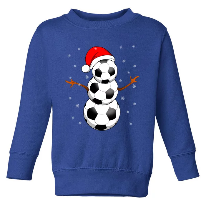 Funny Football Funny Gift For Boys Girls Christmas Snow Soccer Gift Toddler Sweatshirt