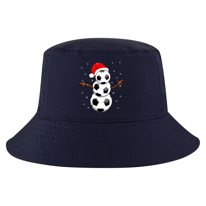 Funny Football Funny Gift For Boys Girls Christmas Snow Soccer Gift Cool Comfort Performance Bucket Hat