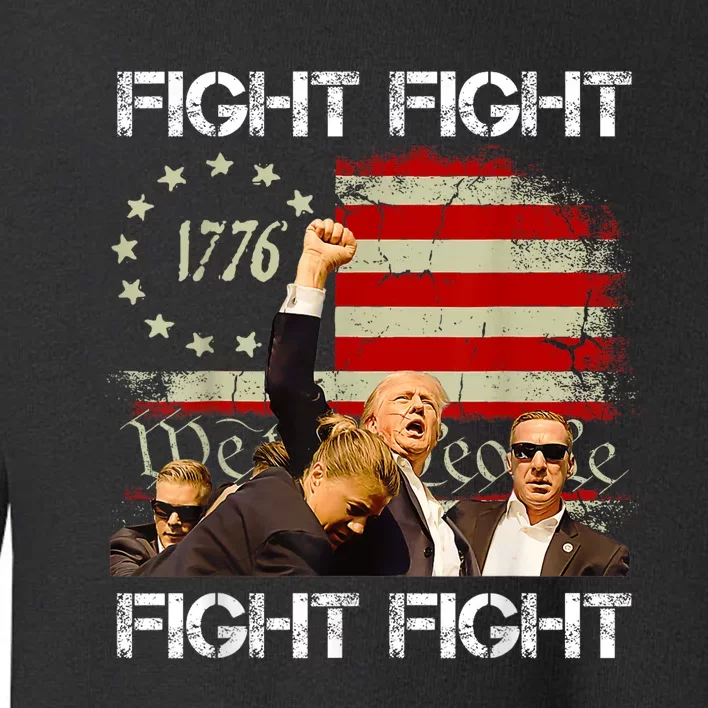 Fight Fight Fight Trump 2024 Toddler Sweatshirt