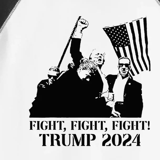 Fight Fight Fight! Trump 2024 Pennsylvania Rally Patriot Toddler Fine Jersey T-Shirt