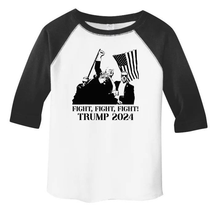 Fight Fight Fight! Trump 2024 Pennsylvania Rally Patriot Toddler Fine Jersey T-Shirt