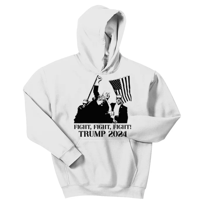 Fight Fight Fight! Trump 2024 Pennsylvania Rally Patriot Kids Hoodie