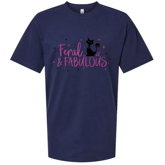 Feral & Fabulous Funny Sueded Cloud Jersey T-Shirt