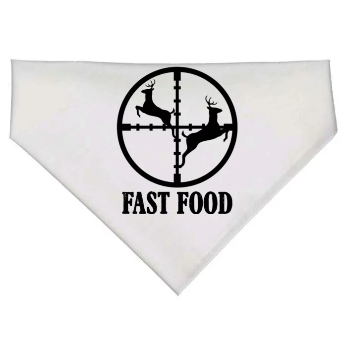 Fast Food Funny Deer Hunting Season USA-Made Doggie Bandana