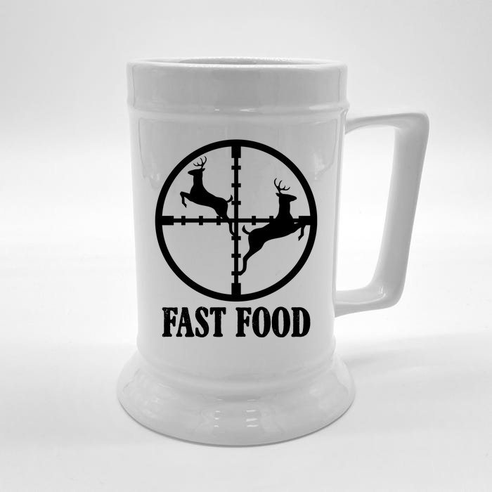 Fast Food Funny Deer Hunting Season Front & Back Beer Stein