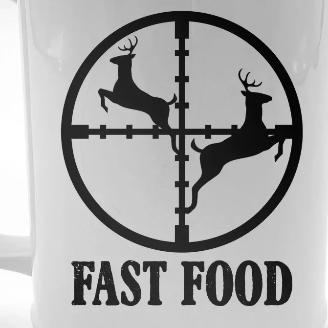 Fast Food Funny Deer Hunting Season Front & Back Beer Stein