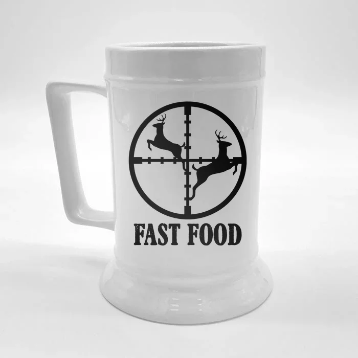 Fast Food Funny Deer Hunting Season Front & Back Beer Stein