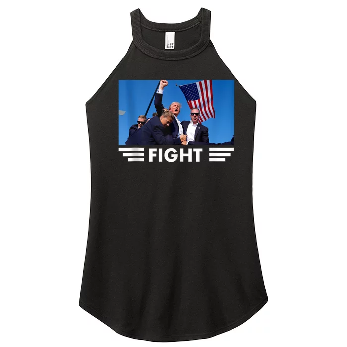 Fight Fight Fight For Donald Trump 2024 Usa Election Voting Women’s Perfect Tri Rocker Tank