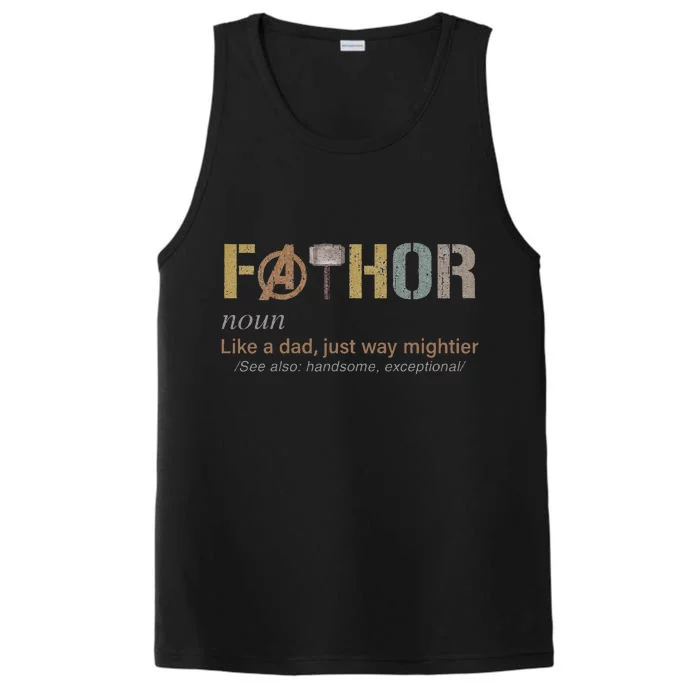 Fathor Funny Fathor Definition Funny Performance Tank