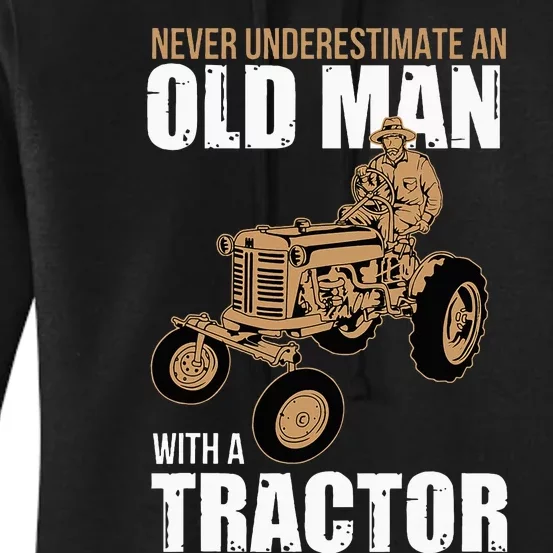 Funny Farmer Farm Tractor Farming Truck Lovers Humor Outfit Women's Pullover Hoodie