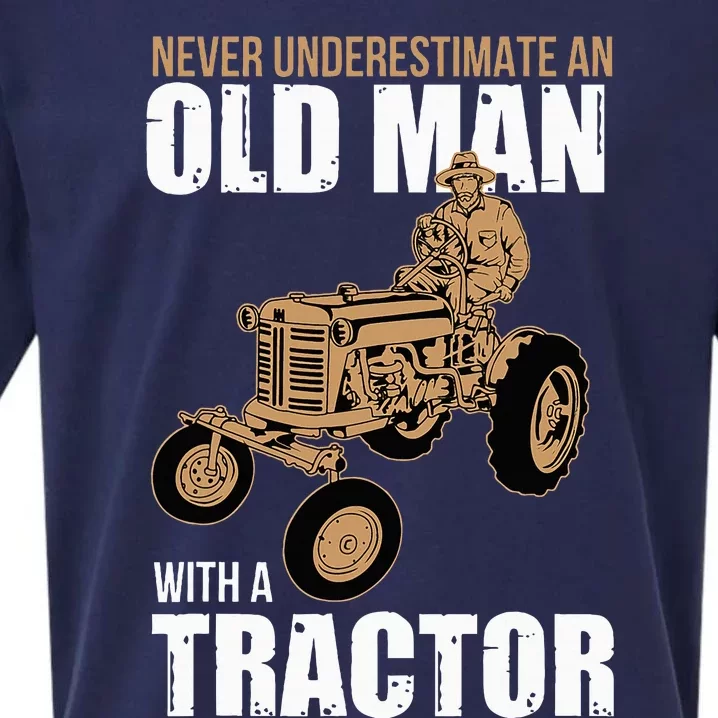 Funny Farmer Farm Tractor Farming Truck Lovers Humor Outfit Sueded Cloud Jersey T-Shirt