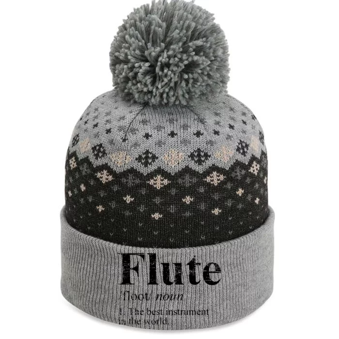 Flute Funny The Baniff Cuffed Pom Beanie