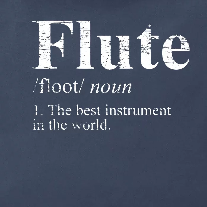 Flute Funny Zip Tote Bag