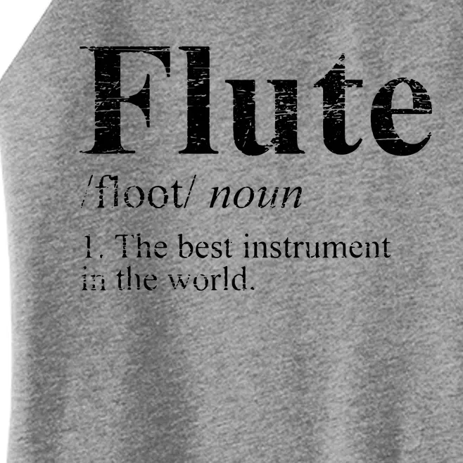 Flute Funny Women’s Perfect Tri Rocker Tank