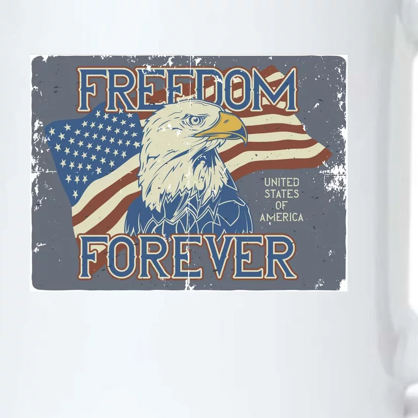 Freedom Forever Black Color Changing Mug