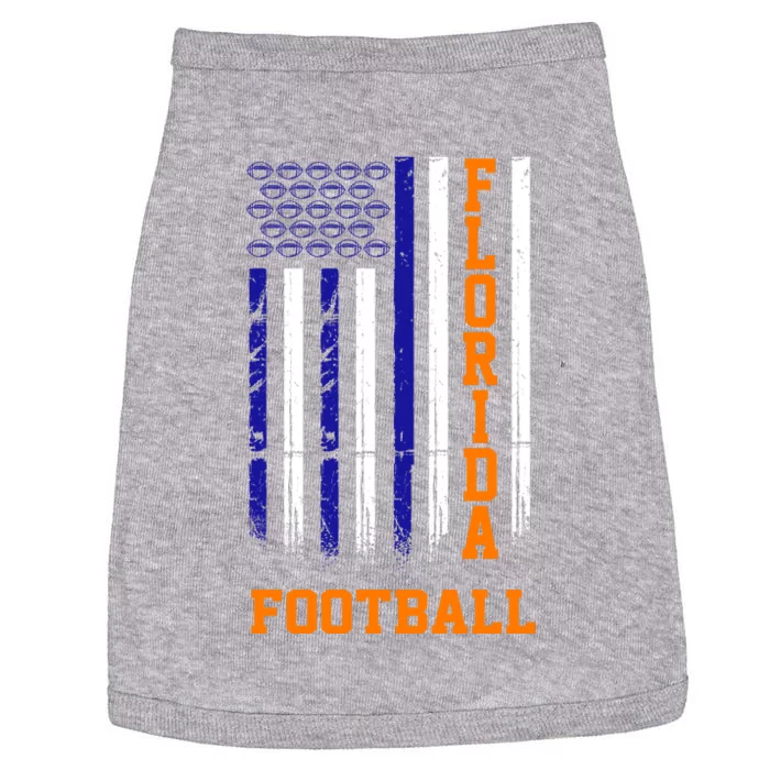 Florida Football Fan American Flag Doggie Tank