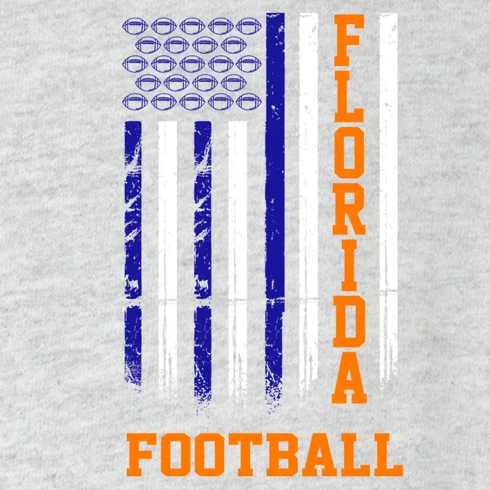 Florida Football Fan American Flag Toddler Long Sleeve Shirt