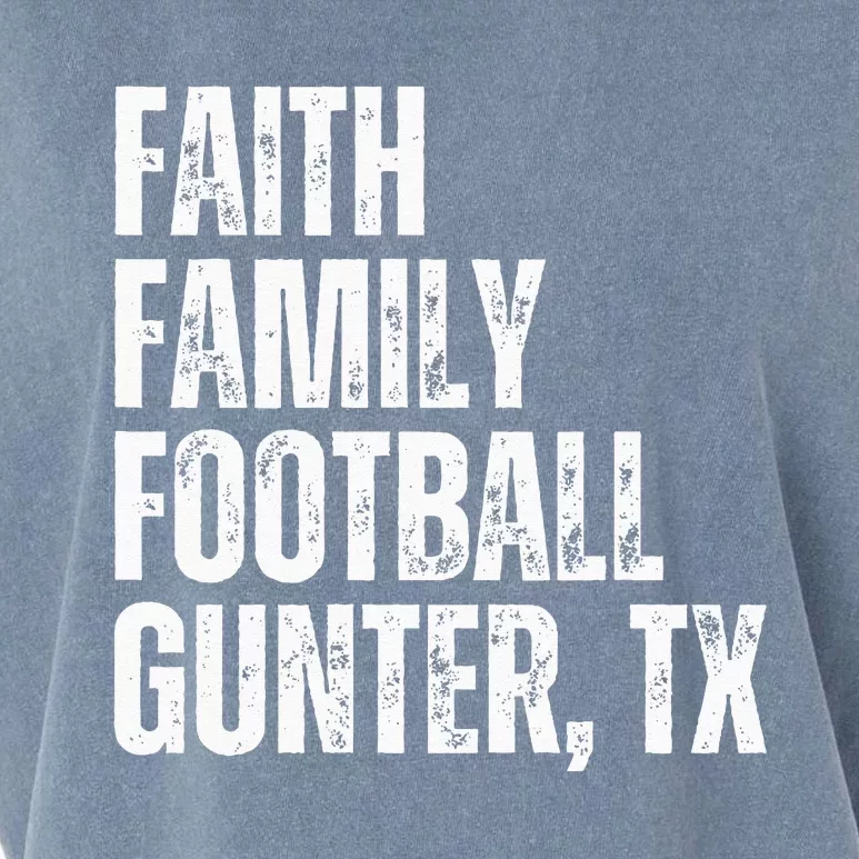 Faith Family Football Gunter Texas Garment-Dyed Women's Muscle Tee