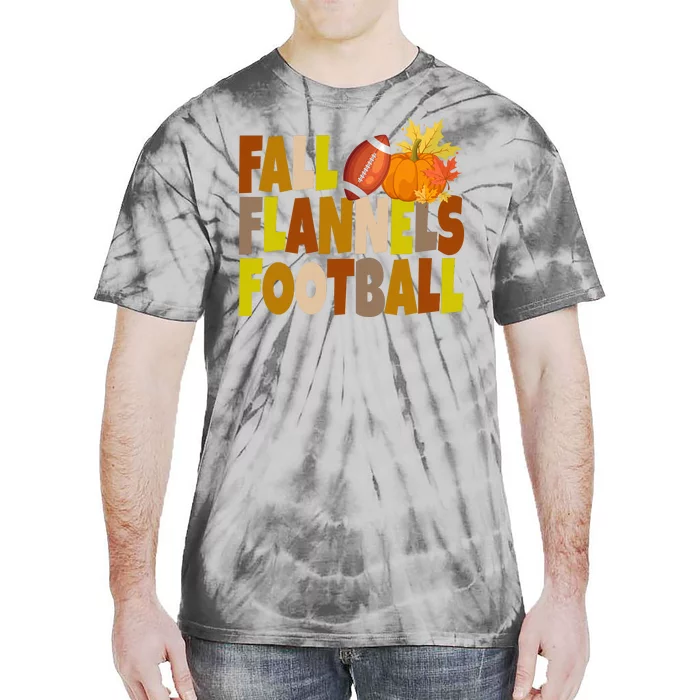 Fall Flannels Football Sport Lover Tie-Dye T-Shirt