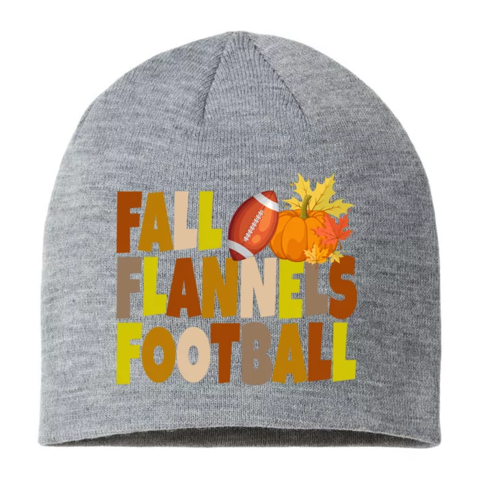 Fall Flannels Football Sport Lover 8 1/2in Sustainable Knit Beanie