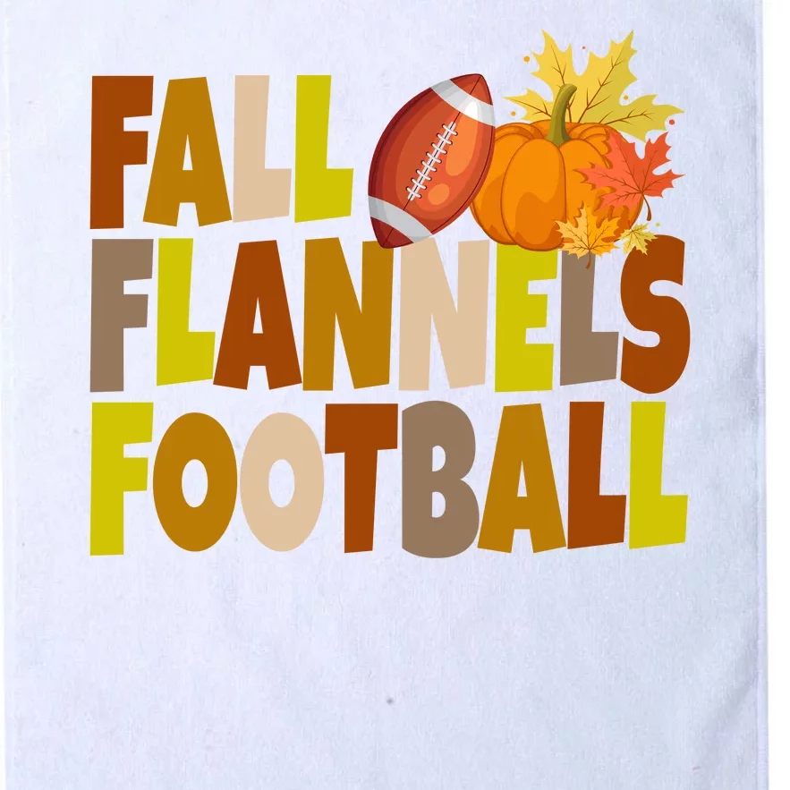 Fall Flannels Football Sport Lover Platinum Collection Golf Towel