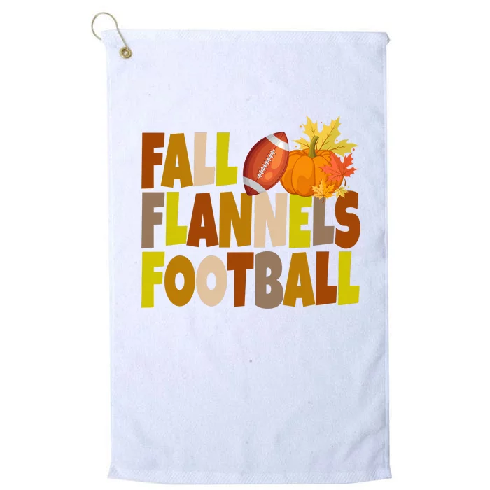 Fall Flannels Football Sport Lover Platinum Collection Golf Towel