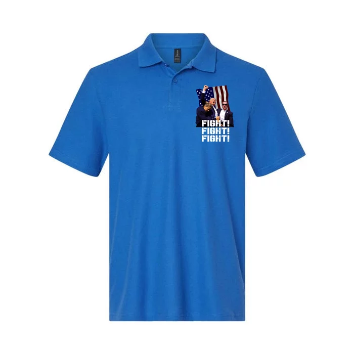 Fight Fight Fight For Donald Trump 2024 Usa Election Voting Softstyle Adult Sport Polo