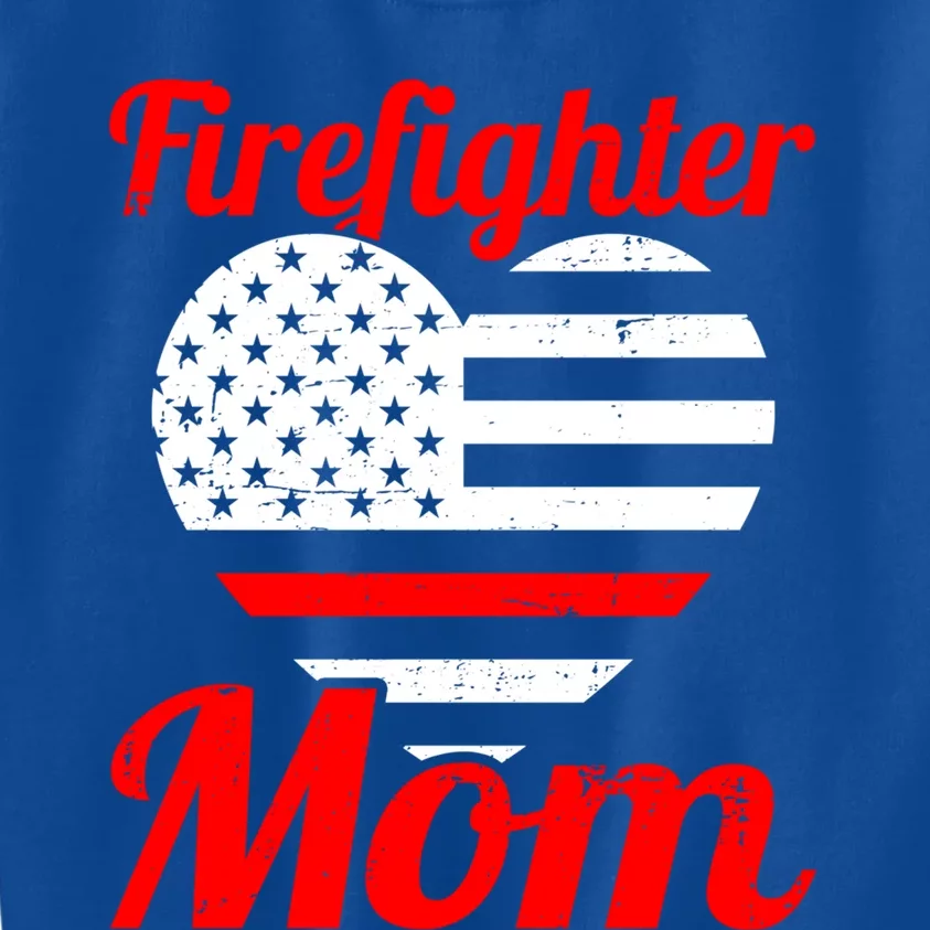 Funny Fire Firefighter Mom Fire Mama Mothers Day Great Gift Kids Sweatshirt