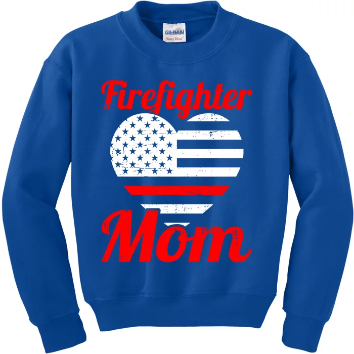 Funny Fire Firefighter Mom Fire Mama Mothers Day Great Gift Kids Sweatshirt