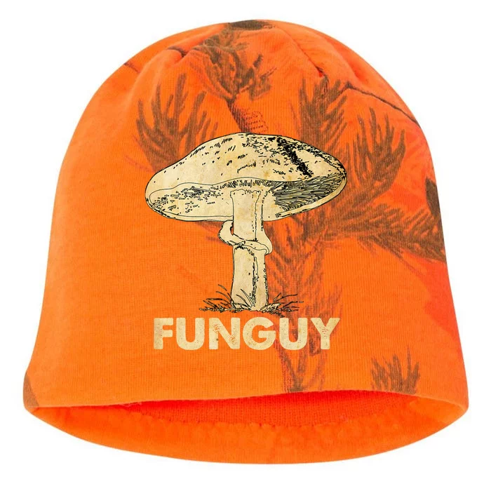 Funguy Funny Fungi Fungus Mushroom Men Funny Guy Vintage Kati - Camo Knit Beanie