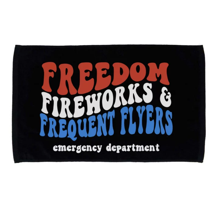 Freedom Fireworks & Frequent Flyers Emergency Department Microfiber Hand Towel