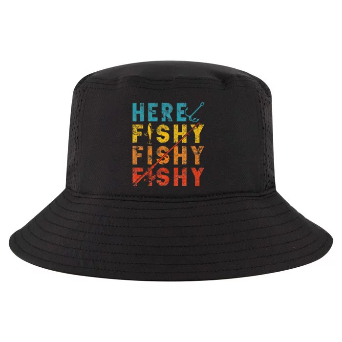 Fisher Fish Fishermen Bait Fishing Rod Girls Bass Cool Comfort Performance Bucket Hat