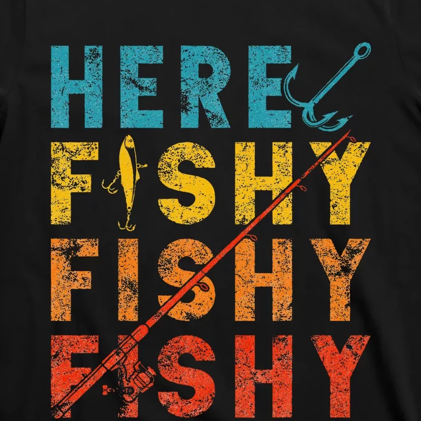 Fisher Fish Fishermen Bait Fishing Rod Girls Bass T-Shirt