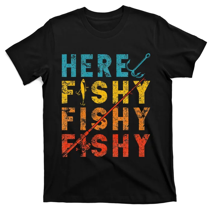 Fisher Fish Fishermen Bait Fishing Rod Girls Bass T-Shirt