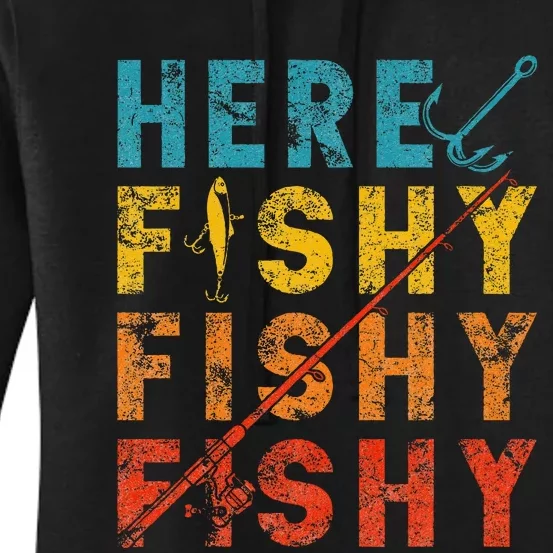 Fisher Fish Fishermen Bait Fishing Rod Girls Bass Women's Pullover Hoodie