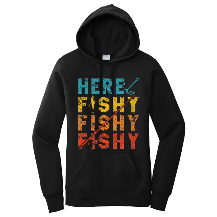 Fisher Fish Fishermen Bait Fishing Rod Girls Bass Women's Pullover Hoodie