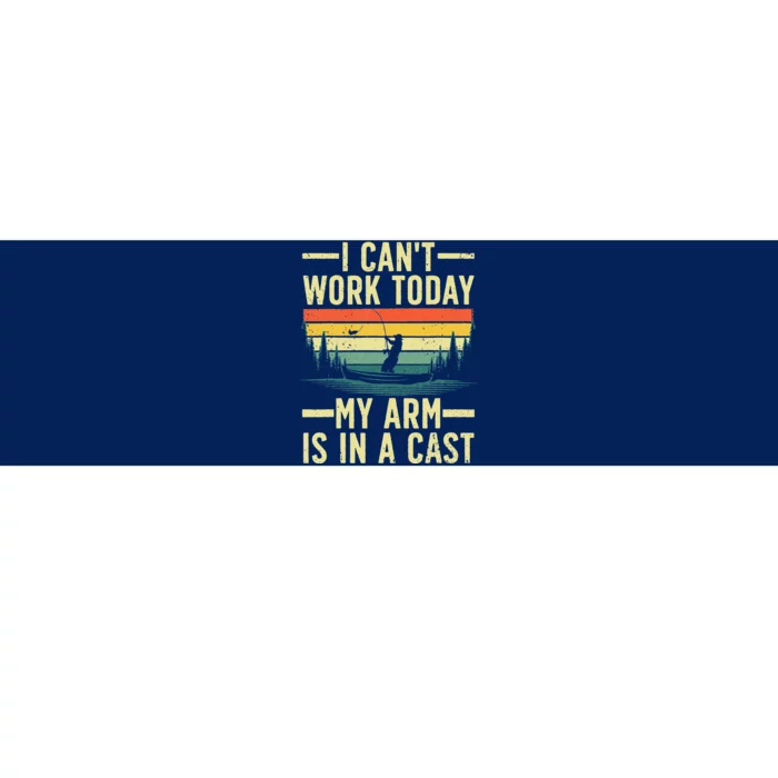 Funny Fishing Fisherman Arm Cast Fish Hunting Bumper Sticker