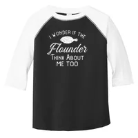 Funny Flounder Fishing Gigging Toddler Long Sleeve Shirt