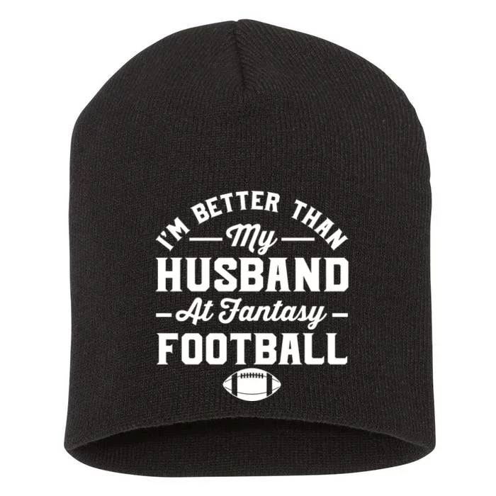 Funny Fantasy Football Statement Short Acrylic Beanie