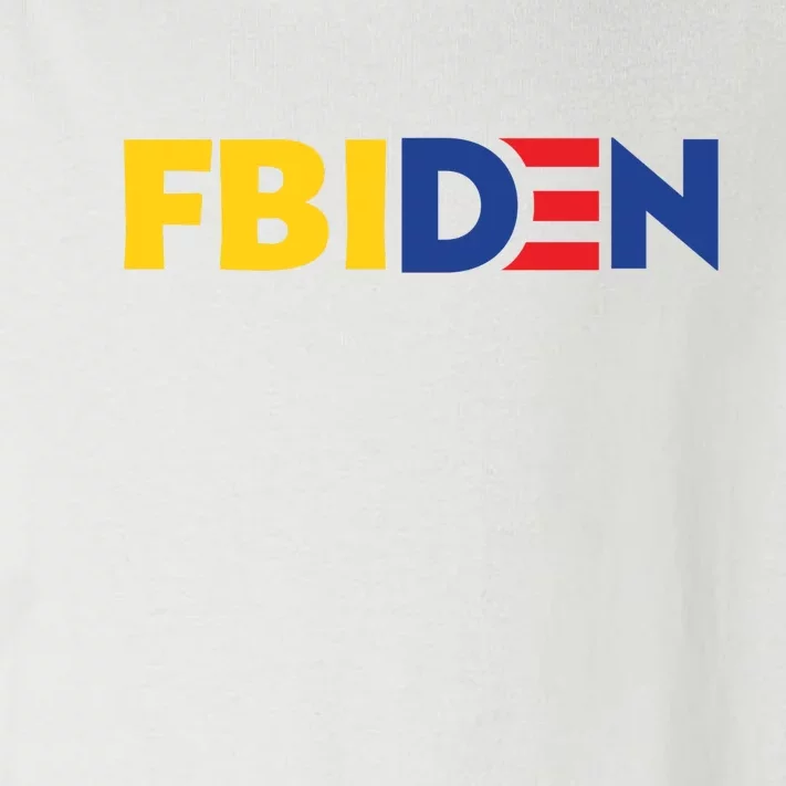 Funny FBIden FBI Biden Design Toddler Long Sleeve Shirt