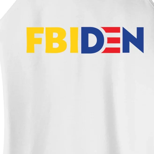 Funny FBIden FBI Biden Design Women’s Perfect Tri Rocker Tank