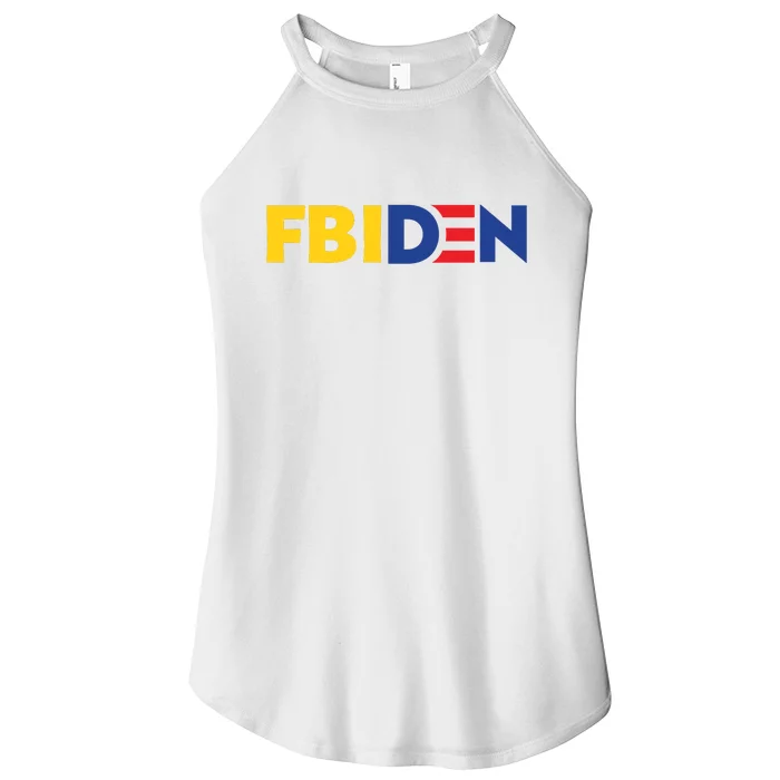 Funny FBIden FBI Biden Design Women’s Perfect Tri Rocker Tank