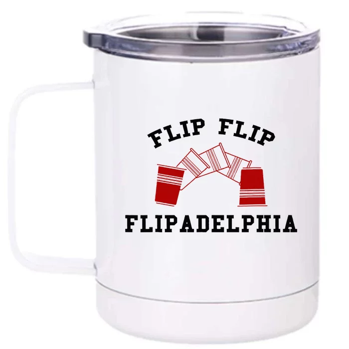 Flip Flip Flipadelphia Front & Back 12oz Stainless Steel Tumbler Cup