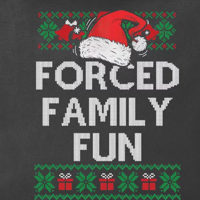 Forced Family Fun Funny Christmas Zip Tote Bag