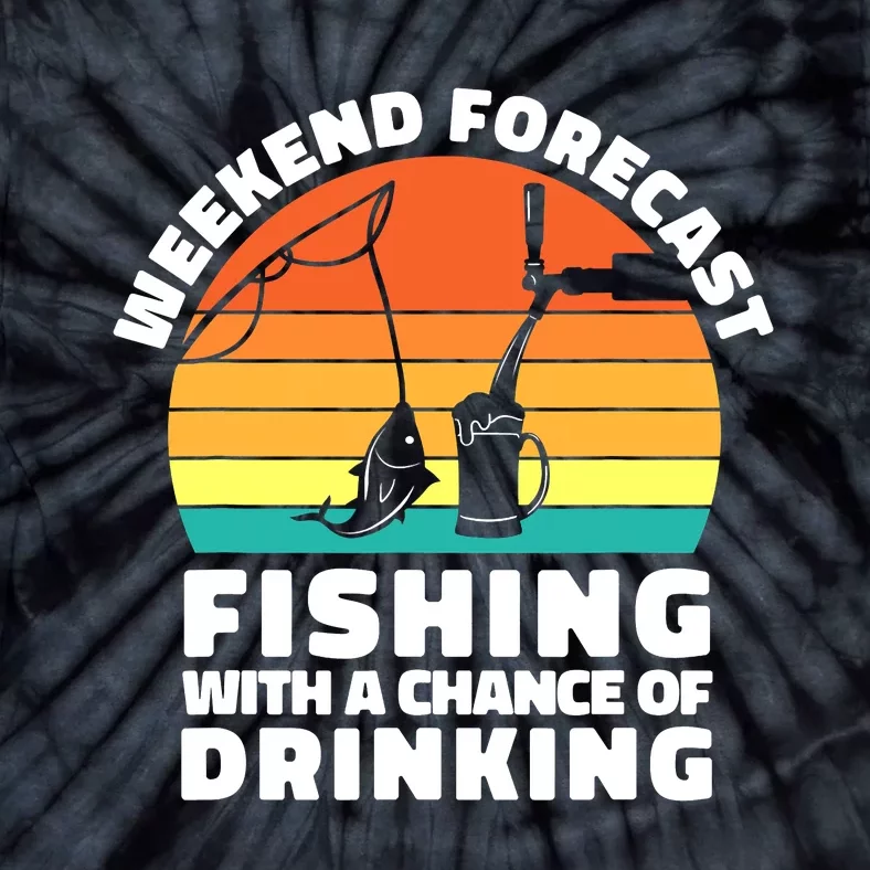 Fisherman for  Fishing ' Drinking Grandpa Dad Tie-Dye T-Shirt