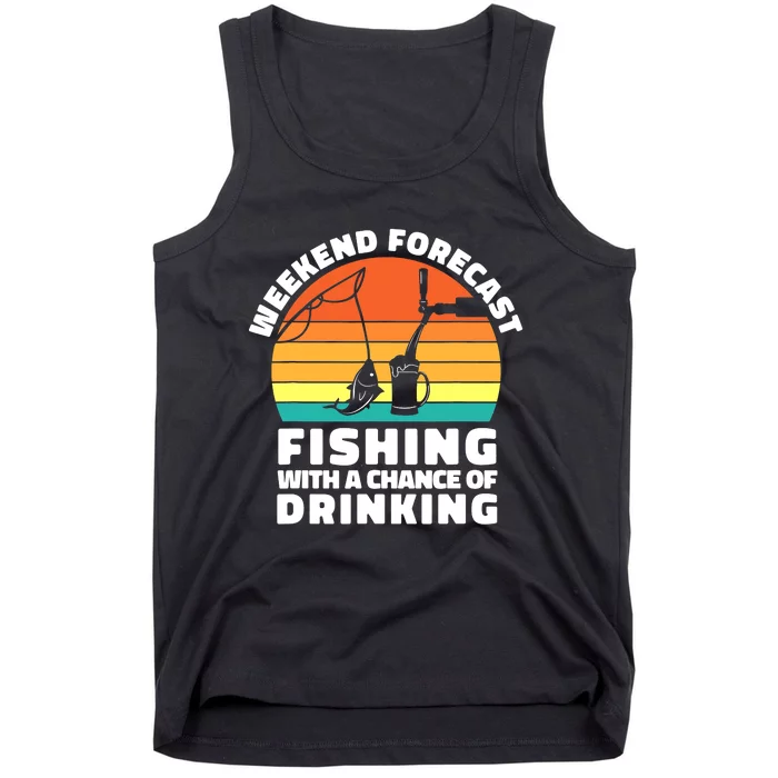 Fisherman for  Fishing ' Drinking Grandpa Dad Tank Top