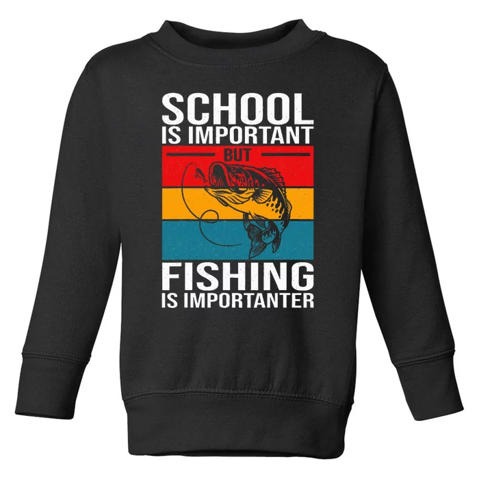 Funny Fishing For Fish Saying Bass Fisherman Toddler Sweatshirt